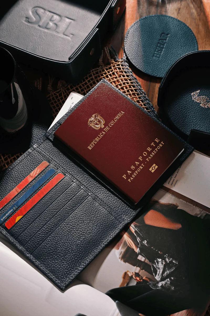 BILLETERA + PORTA-PASAPORTE. - BEHAR